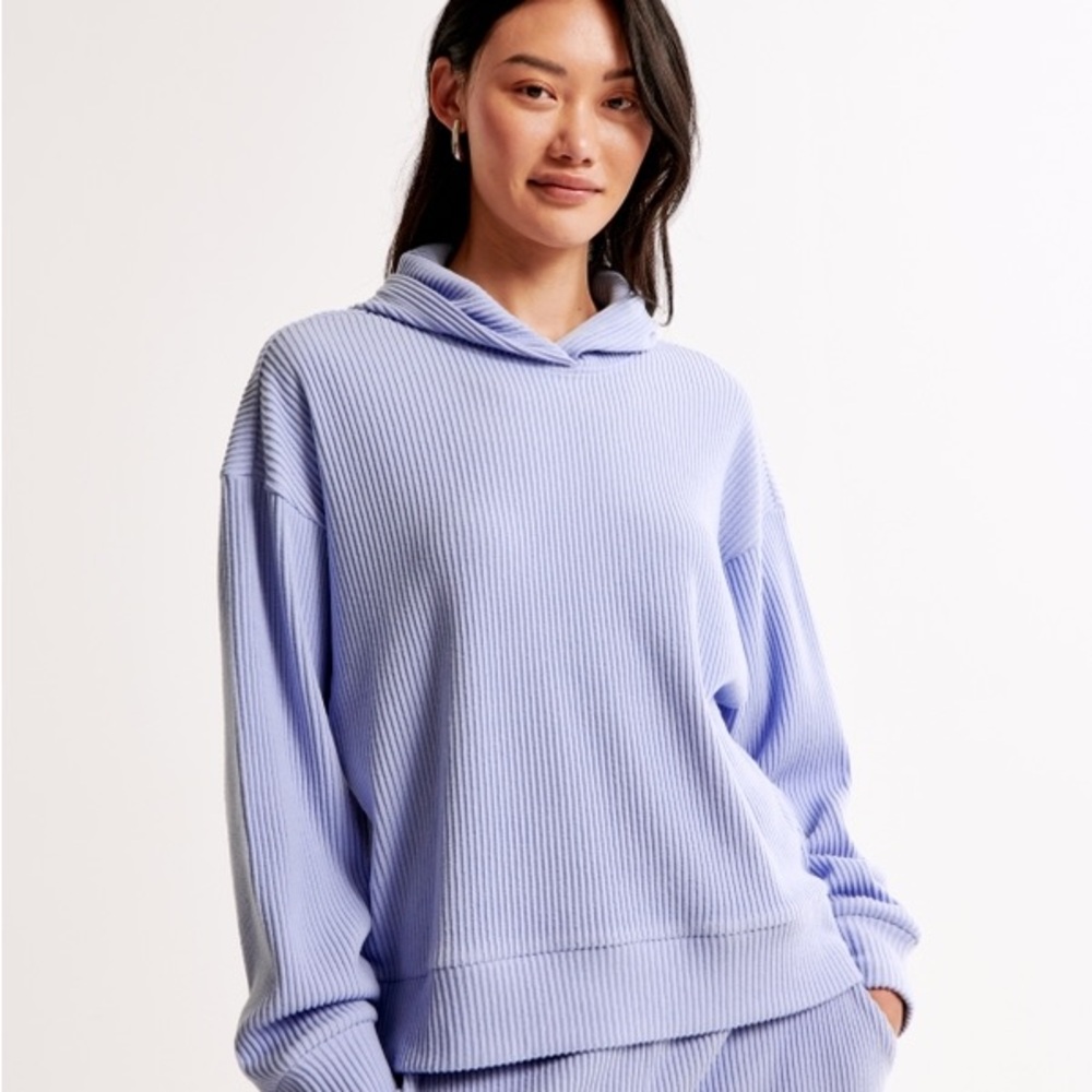 Abercrombie & Fitch Light Blue Ribbed Set! Top and bottoms